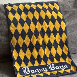 Bogey boys Hand Towel Limited Edition Blue/yellow 