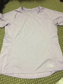 L.L.bean Women gym , Sumer ,sports shirt ( light purple )