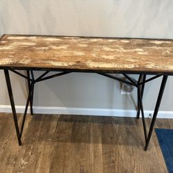 Wood/metal Entry Table 