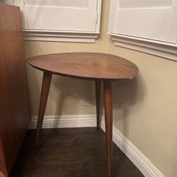 Noble House Corey Walnut Finish MidCentury Style End Side Table MCM Retro Plant Table