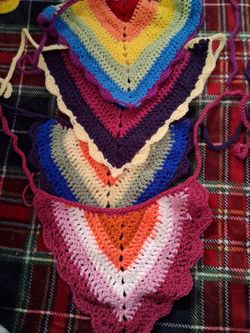 Crocheted bandanas