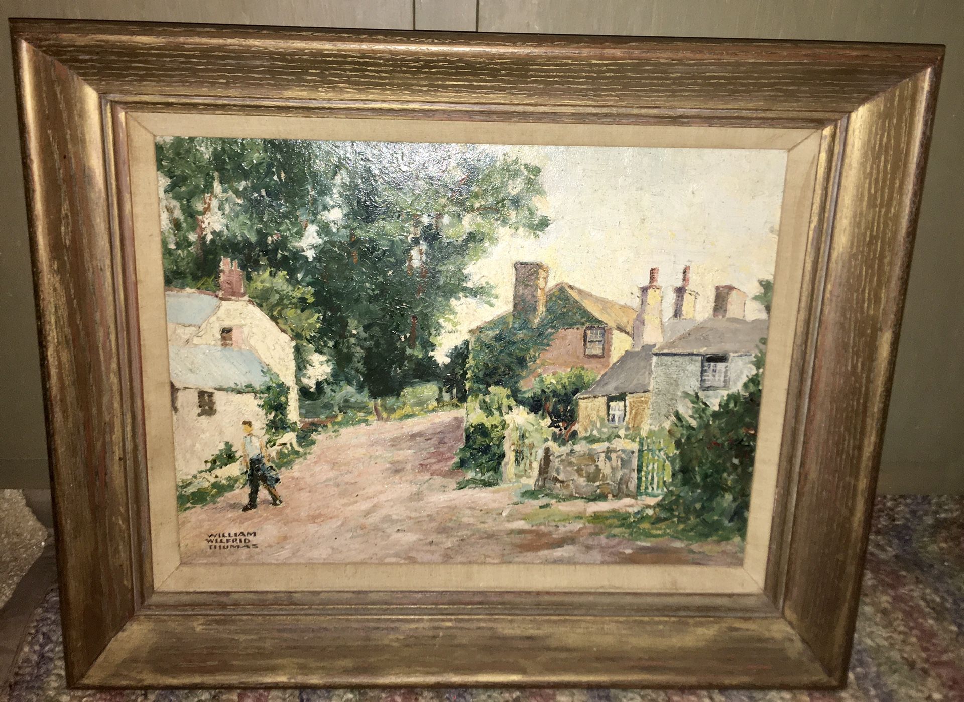 William Alfred Thomas antique oil painting