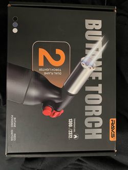 RAVS dual-flame butane torch lighter