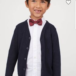 Navy Blue Cardigan With White Shirt 