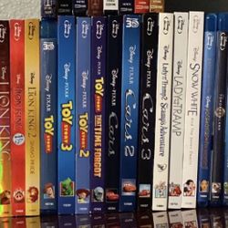 Blu Ray Disney and Marvel Movies