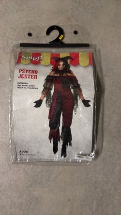 Spirit Psycho Jester Halloween Costume Adult Medium