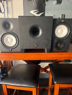 Studio Yamaha sub and speaker