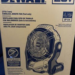 DEWALT Indoor or Outdoor Yellow Jobsite Fan