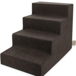 Best Pet Supplies Foam Pet Steps for Small Dogs and Cats, Portable Ramp Stairs for Couch, Sofa, and High Bed Climbing, Non-Slip Balanced Indoor Step 