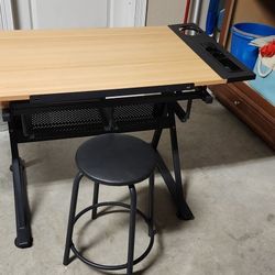 Drawing Desk with stool