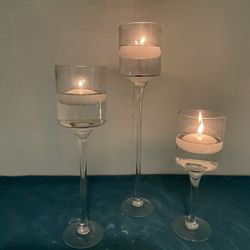 Stemmed Candle Holders