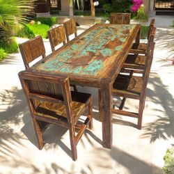  Wooden Dining Table Set ( Made To Order)