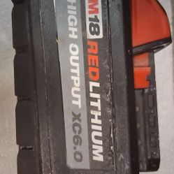 Milwaukee M 18 Red Lithium High Output Xc6.0 And  XC5..0