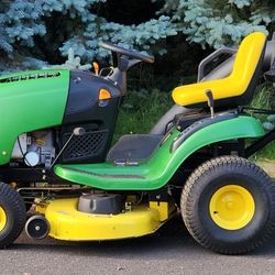 John Deere Riding Lawn Mower With Bags! Delivery! L118! 