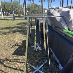 High glass top tables (2)
