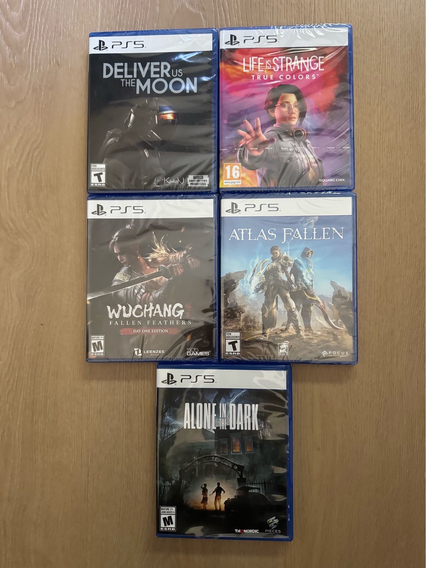 5 PS5 games - 4 new, 1 open. $30 each obo