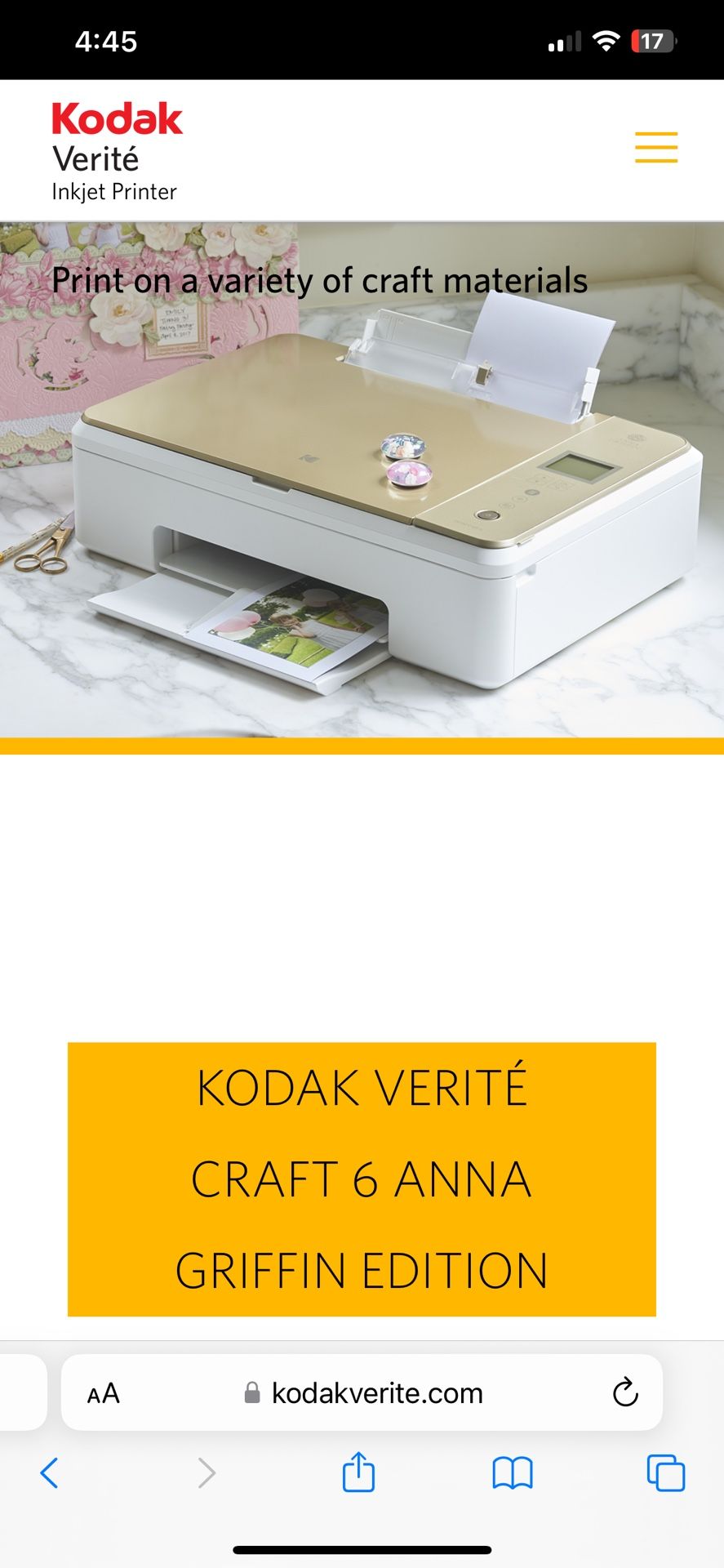 Kodak Verite Craft Printer