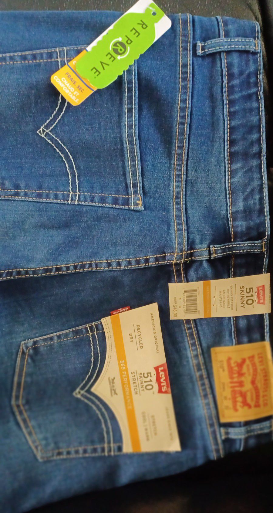 Levi Strauss Co 510 Boys Skinny Jeans Size 20 (30x32) New