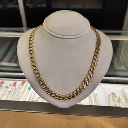 14k Gold Cuban Links Necklace 28 Grams 24 Long Layaway Available 10% Dwon If You Interested Please Make Sure You Ask For Maribel Thank You 