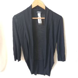 NWT Gabriel New York Black Lightweight Cardigan Women's Small 
