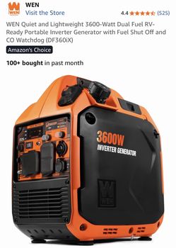 3600 Inverter Dual Fuel gas/propane Generator