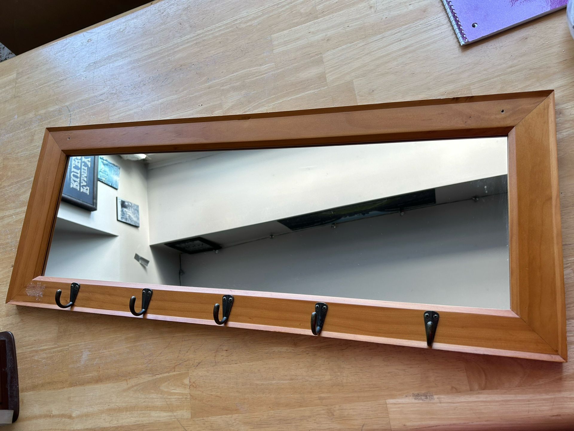 Mirror And Coat Rack /hooks