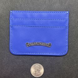 Chrome hearts blue card holder