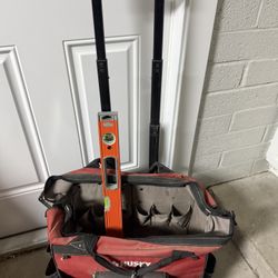 Rolling Tool Bag And 2 Ft Level 