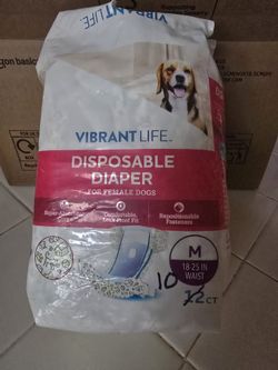Vibrant Life Disposable Diapers For Female Dogs