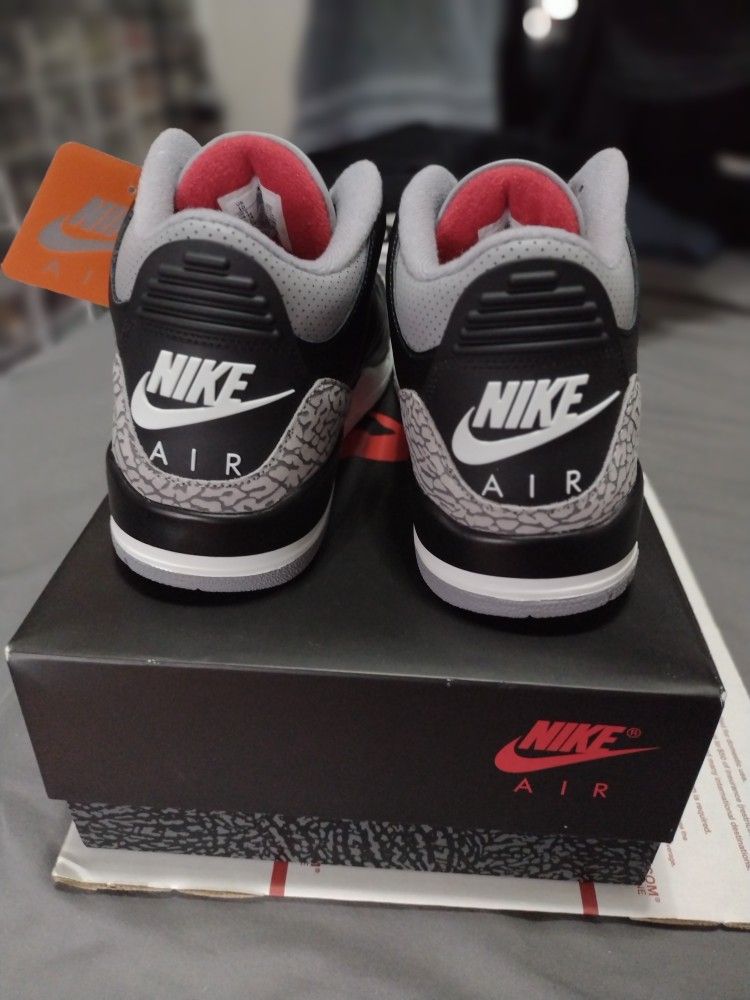 Jordan 3´s Black Cement, For Men Size 10,Brand New With Box Men's shoes