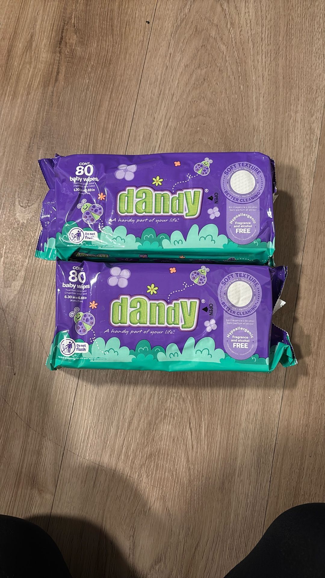 2 Packs Wipes $4