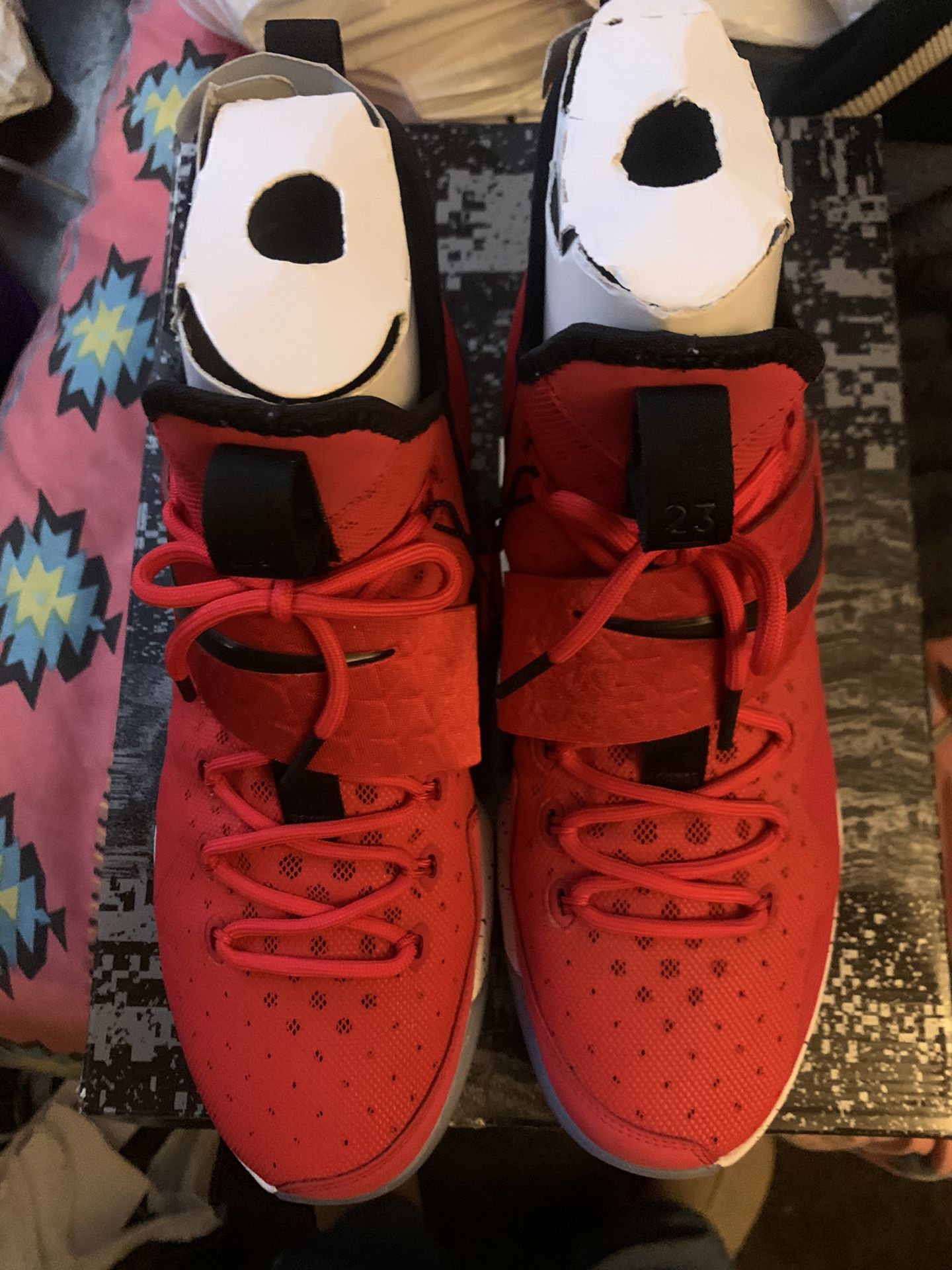 VNDS Red LeBron 14s size 12 Asking $75