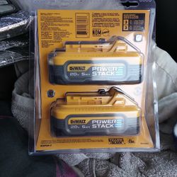 Dewalt 20 Volt 5 AH Power Stack Batteries 