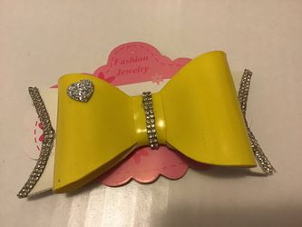 Moño vinil para niña.