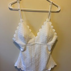 NWT Women’s white swim suit size 2xL