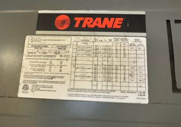 Working Trane 5 ton AC unit Both evaporator and condenser