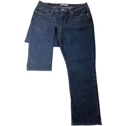 Levi's Deep Indigo Straight Leg Jeans Plus Size 16