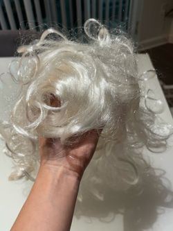 Peluca Blanca para Disfraz Halloween