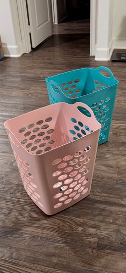 Laundry Basket, Square Flex Laundry Hampers,  (Set of 2)