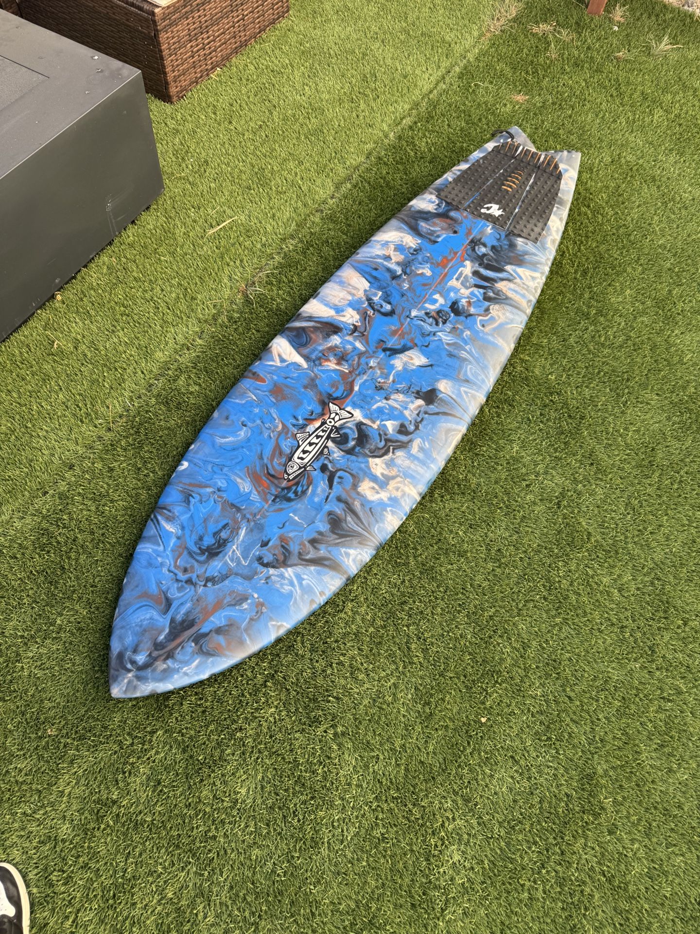 6'2ft v Berry Fish Surfboard 