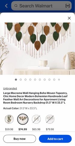 Boho handmade home decor