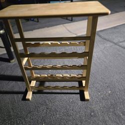 Wine rack four feet tall good condition