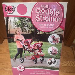 Doll Double Stroller