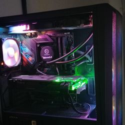 Gaming PC Desktop Computer With Monitor 