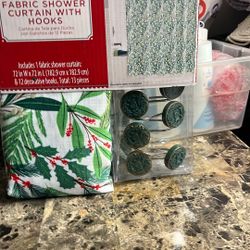 Shower Curtain,,can Opener New 