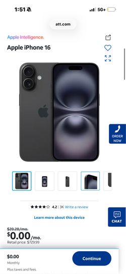 iPhone 16 with 128gb