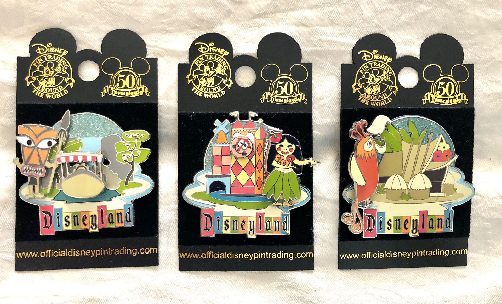 Disneyland 50th Anniversary Retro Collection pins