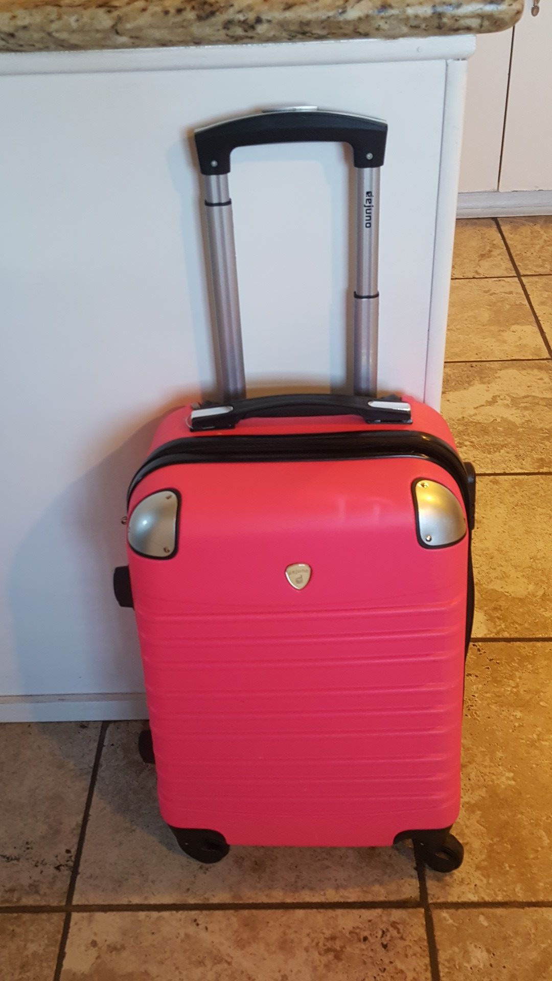 Carry on luggage pink small