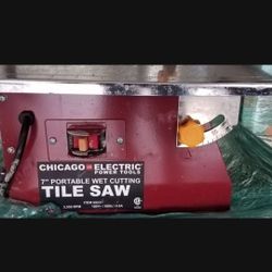 Tile Saw Wet Chicago Electric 