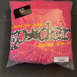 Sp5der Pink Pink Hoodie